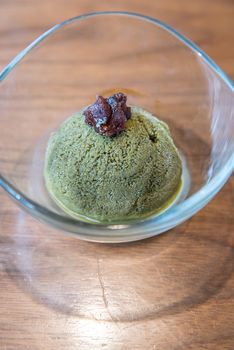 Home Made Green tea sherbet ice cream