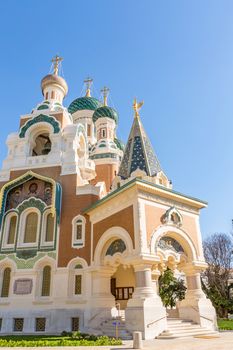 Orthodoxy church in Nice Riviera, Cote d'Azur, France