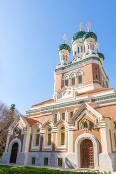 Orthodoxy church in Nice Riviera, Cote d'Azur, France