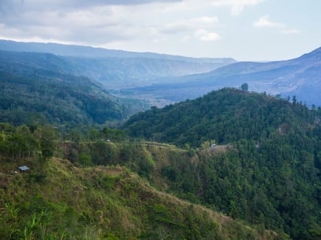 Bali volcano, Agung mountain from Kintamani in Bali, Indonesia