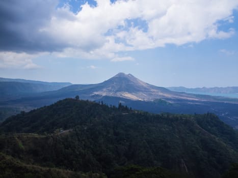 Bali volcano, Agung mountain from Kintamani in Bali, Indonesia