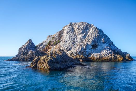 Rock islands in Kaikoura bay, New Zealand