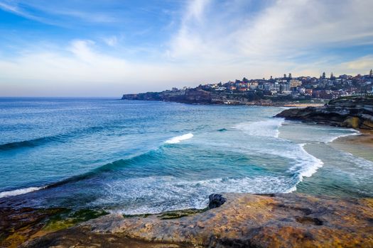 Bronte and Tamarama Beaches panorama, Sidney, Australia