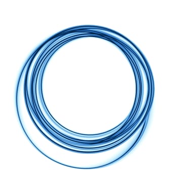 A background illustration of some blue circular lines