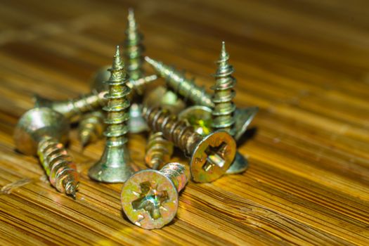 bolts and screws macro photo close-up tools construction