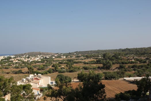 The sea resort city from height