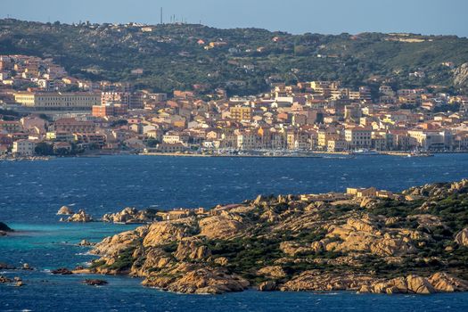 View from Palau to La Maddalena in Sardinia