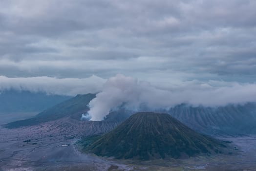 Mount Bromo volcano (Gunung Bromo) in Bromo Tengger Semeru National Park, East Java, Indonesia