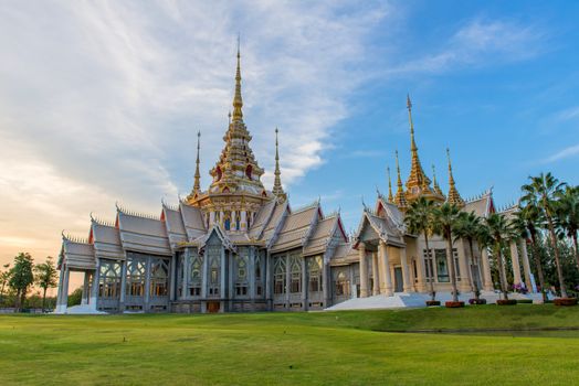 Landmark of wat Thai, Beautiful temple in Thailand.