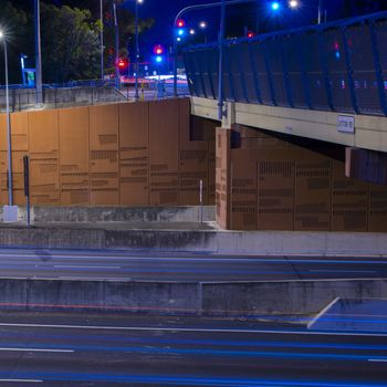 Gateway Bridge (Sir Leo Hielscher Bridges) in Brisbane, Queensland, Australia.