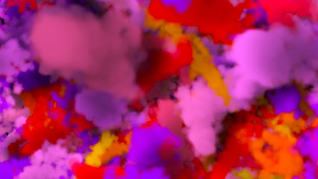 Abstract background with colorful smoke. 3d rendering