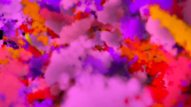 Abstract background with colorful smoke. 3d rendering