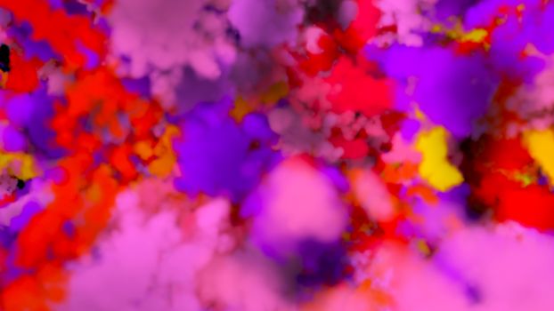 Abstract background with colorful smoke. 3d rendering