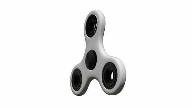 Abstract background with isolated hand spinner. 3d rendering