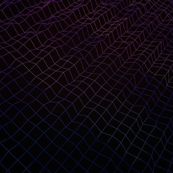 Illustration with a black background