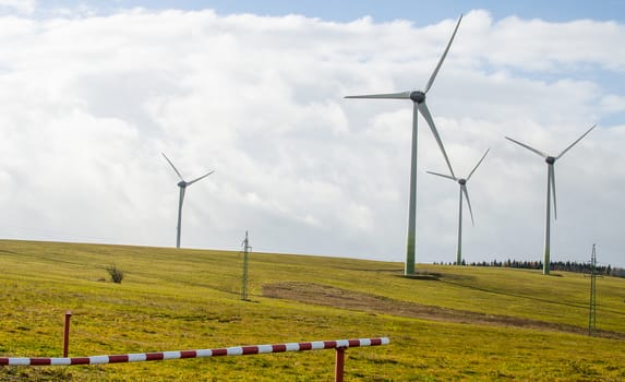 The wind power plant is the right path in the future.