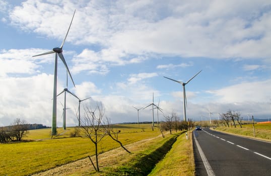 The wind power plant is the right path in the future.
