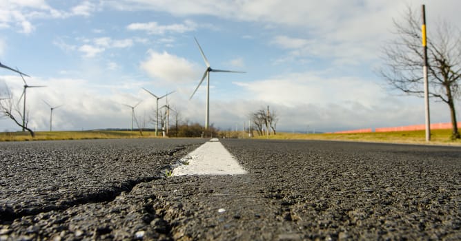 The wind power plant is the right path in the future.