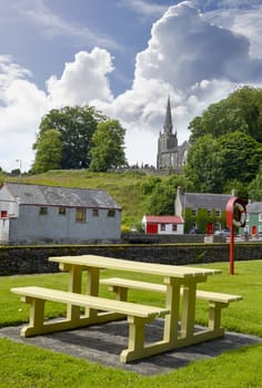 scenic view of castletownroche park and church in county cork ireland