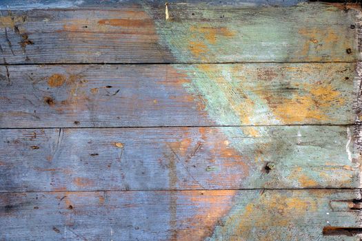 Old multicolor wood board background texture