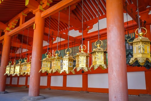 Kasuga-Taisha Shrine temple in Nara park, Japan