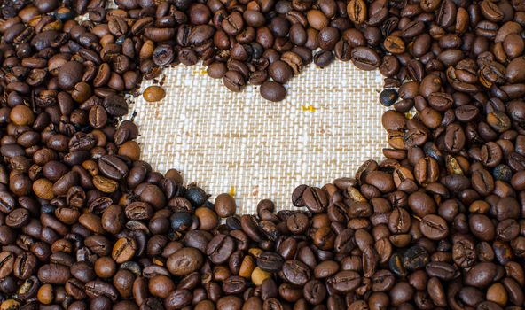 Roasted coffee beans to prepare a hot drink.