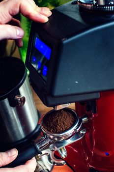 Barista Coffee Brewing Grind Professional Concept