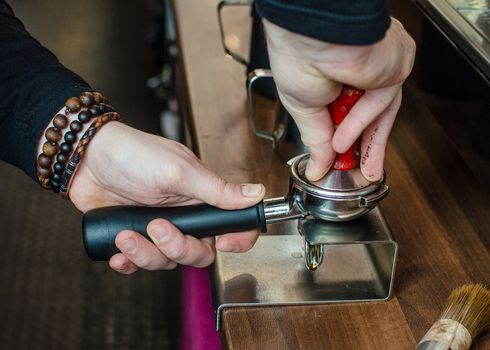 Barista Coffee Brewing Grind Professional Concept