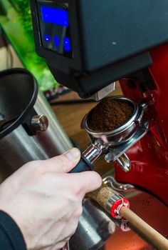 Barista Coffee Brewing Grind Professional Concept