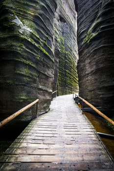 Adrspach - Teplice Rocks, narrow passage