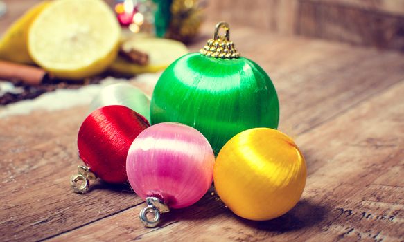 Colorful Christmas decorations for your Christmas tree and christmas well-being.