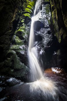 Waterfall in Adrspach - Teplice Rocks