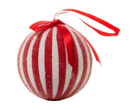 christmas decoration ball on white isolated background
