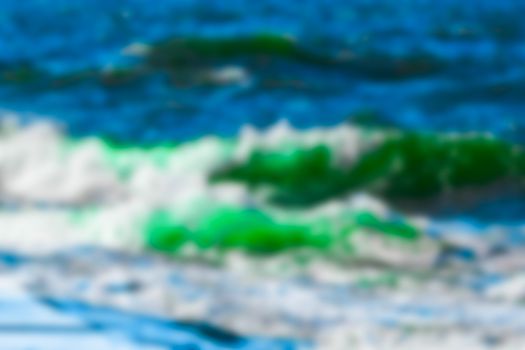 Summer ocean - soft lens bokeh image. Defocused background