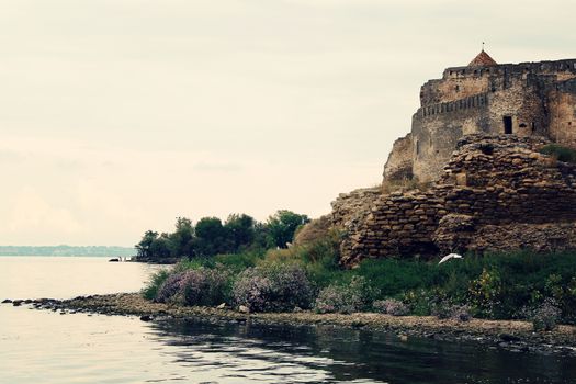 old military fortress on the firth in Ukraine. photo