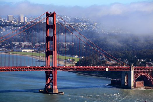 Golden Gate Bridge in San Francisco. Calofornia, USA