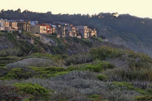 Golden Gate Park and Golden Gate Bridge, San Francisco, California, USA