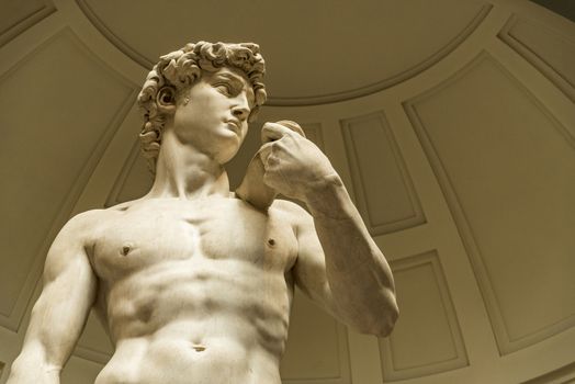 David by Michelangelo inside the Accademia, Florence, Italy