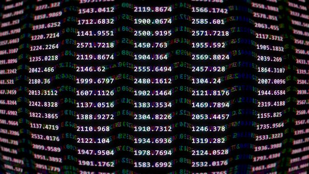Abstract digital big data. World of big data. 3d illustration.