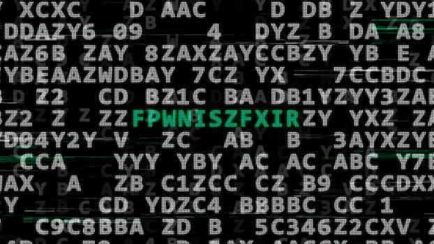 Search of the password, combination, secret code or confidential key on the computer. Concept of computer technology safety. 3d illustration.