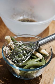 Fresh and tasty vegetables in the kitchen. Vegetarian food concept.