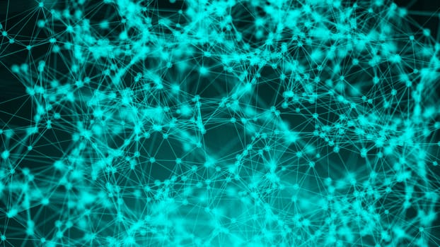 Abstract connection dots. Technology background. Network concept. 3d rendering