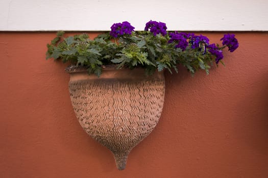 Original ceramic flower pot from Monchique village, Portugal.