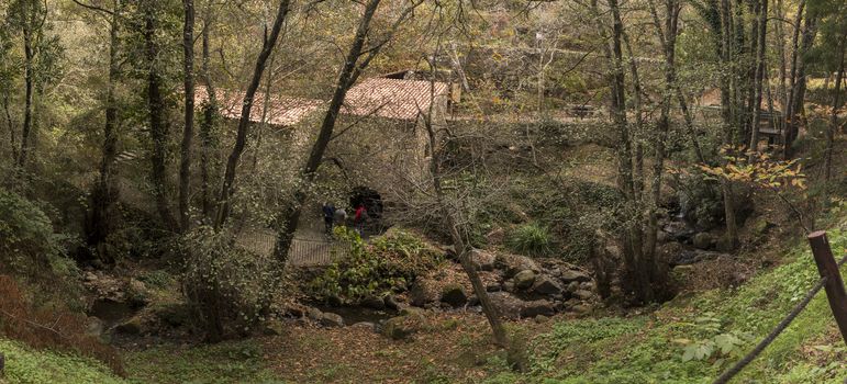 Beautiful park area in Barranco de Pisoes in the Monchique region, Portugal.