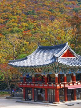 beomeosa temple in busam south korea in autumn glory
