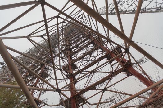 Soviet military Radar System Duga near Chernobyl Nuclear Power Plant