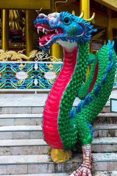 bright multi-colored Chinese dragon - the traditional symbol of the country