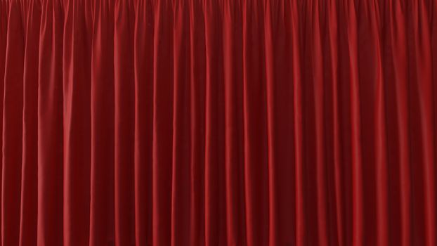 3d Abstract Background of the Red Curtain