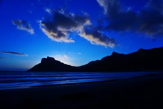 stunning night at houtbay southafrica