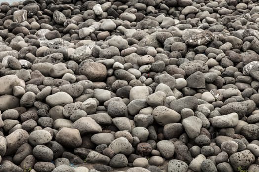 Volcanic rock beach - ideal for backgrounds